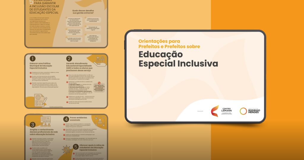 Instituto Rodrigo Mendes e Centro Lemann lançam publicação para orientar gestões municipais sobre Educação Especial Inclusiva
