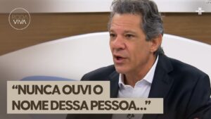 Haddad critica queda na educação em SP e nega relação com Roberta Luchsinger