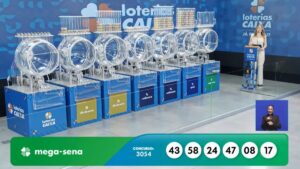 Mega-Sena 3054 acumula e prêmio vai a R$ 70 milhões; confira os números sorteados